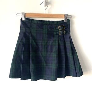 Lands’ End Classic Plaid Kilt Style Skirt Girls 8